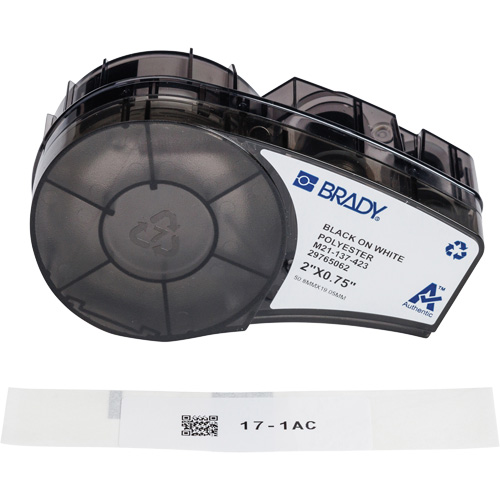 Harsh Environment Multi-Purpose Labels with Ribbon, Black