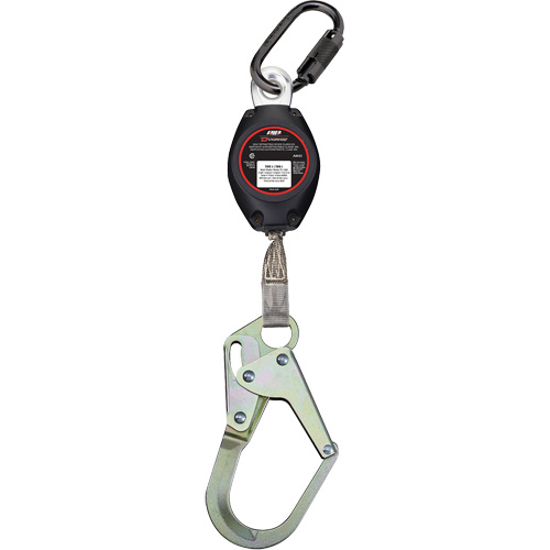 Dynamic™ Medium Snap Hook Self-Retracting Lifeline, 7', Polyester, Swivel