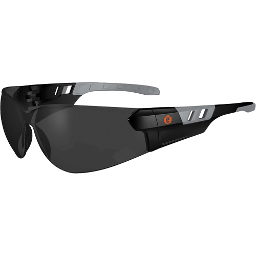 Skullerz SAGA Frameless Safety Glasses, Smoke Lens, Anti-Scratch, ANSI Z87+/Meets/Exceeds CSA Z94.3