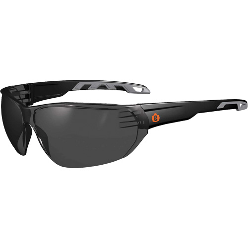 Skullerz VALI Frameless Safety Glasses, Smoke Lens, Anti-Scratch, ANSI Z87+/Meets/Exceeds CSA Z94.3