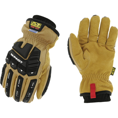 Coldwork™ Waterproof M-Pact® Driver Gloves, 8, Grain Leather Palm, Elastic Cuff