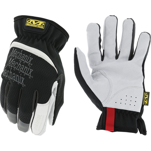 Fastfit® Work Gloves, Synthetic/Suede/PVC/Polyurethane/Grain Cowhide/Grain Goatskin/Grain Leather/HPPE/Split Leather Palm, Size 9