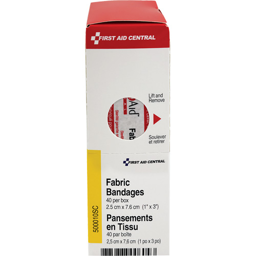 SmartCompliance® Refill Adhesive Bandages, Rectangular/Square, 3", Fabric, Non-Sterile