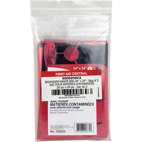 SmartCompliance® Refill Waste Bags, Bio-Hazard, 24" L x 24" W