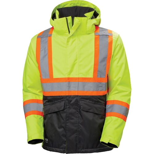 Alta Winter Jacket, Polyester, Black/High Visibility Lime-Yellow, 2X-Large