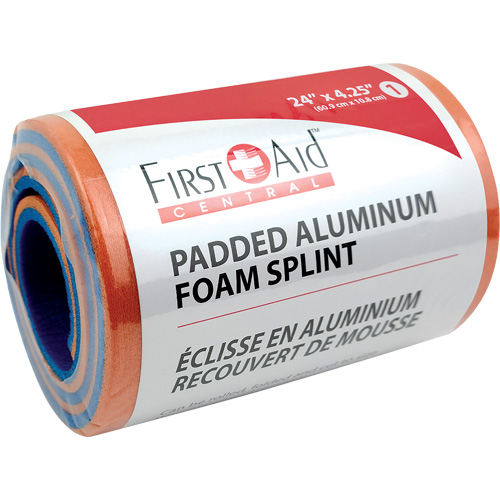 Splint, Multipurpose, Aluminum Foam Padded, 24", Non-Medical