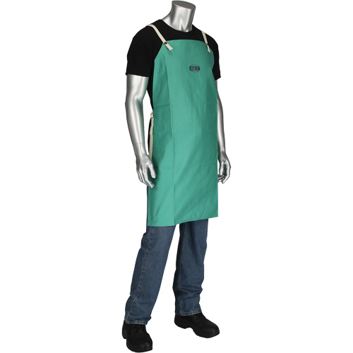 Dynamic™ Ironcat® FR Cotton Sateen Apron, Bib, Green