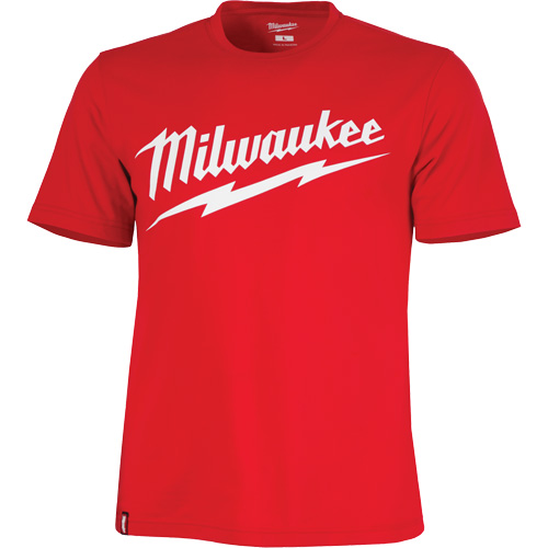 Heavy-Duty Short-Sleeved T-Shirt with Milwaukee® Logo, Men's, Large, Red