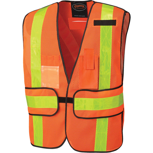 145 All-Purpose Safety Vest, High Visibility Orange, Polyester