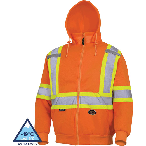 6924 Hoodie, 5X-Large, High Visibility Orange