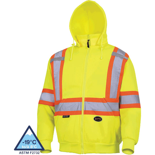 6925 Hoodie, X-Large, High Visibility Yellow