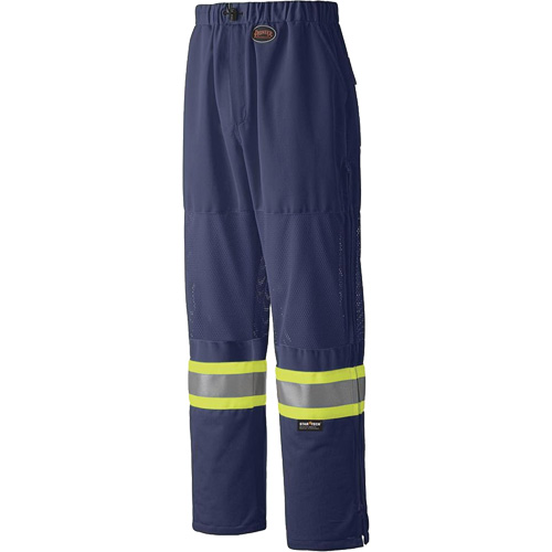 6003P Traffic Safety Pants, Polyester, X-Small, Navy Blue