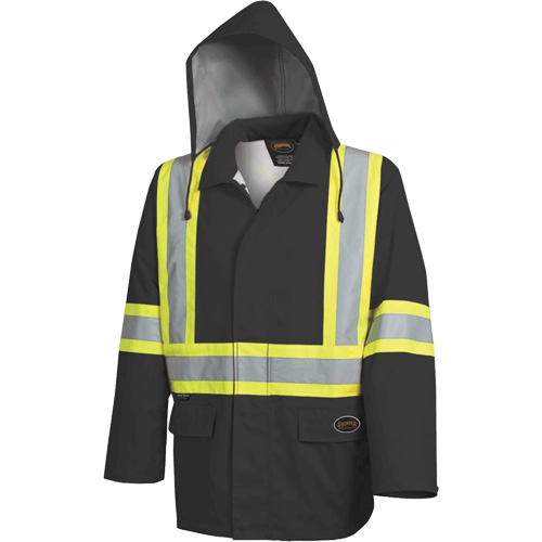 5628BK The Rock 300D Waterproof Safety Jacket, Polyester, Black, 3X-Large