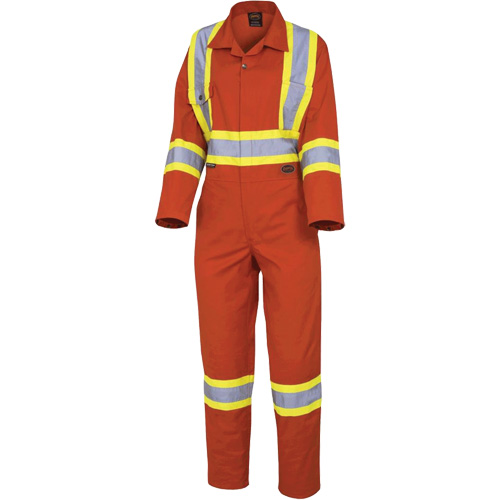 5514W Women's Safety Coveralls, Small, High Visibility Orange