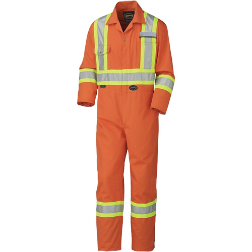 5513T Industrial Wash Coveralls, 60 (Tall), High Visibility Orange