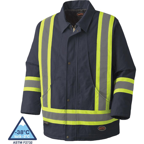 5535A Quilted Duck Parka, Navy Blue, Small