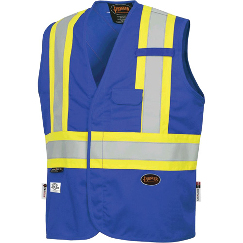 7730 FR-Tech® Flame-Resistant Arc Safety Vest, 4X-Large, Royal Blue, 10 cal/cm²