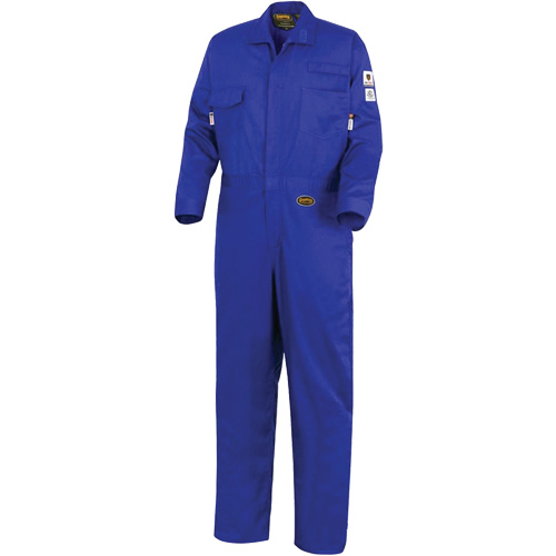 7779 FR-Tech® 88/12 Arc Rated Flame Resistant Coveralls, Size 46, Royal Blue