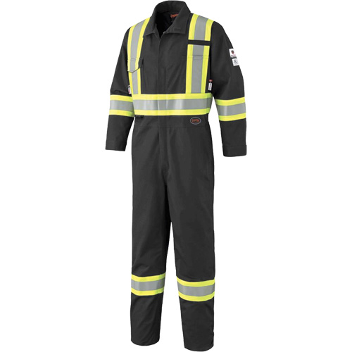 7702BKT FR-Tech® Arc-Rated Coverall, Size 56 (Tall), Black, 10 cal/cm²