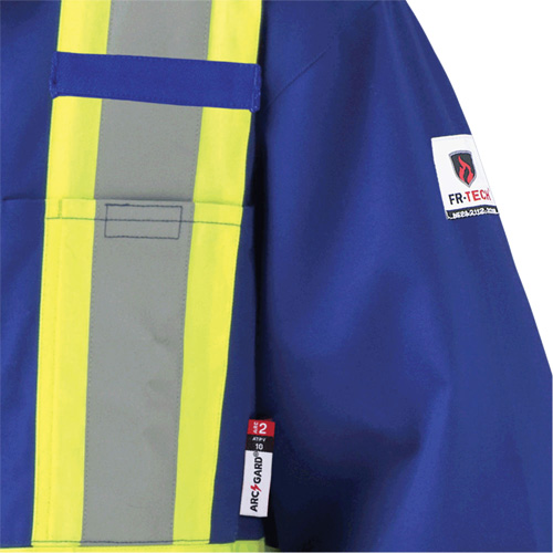 7706T FR-Tech® Flame-Resistant Coverall with Leg Zippers, Size 50 (Tall), Royal Blue, 9.7 cal/cm²