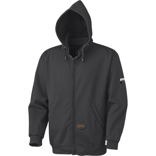337 Flame-Resistant Zip Style Hoodie, Men's, X-Large, Black, 22 cal/cm²