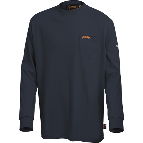 333 Flame-Resistant Long-Sleeved Shirt, Large, Navy Blue