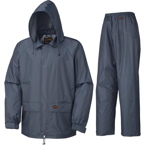 883 Rain Suit, Polyester/PVC, 2X-Large, Navy Blue