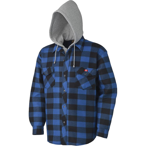 415SS Quilted Hooded Shirt, Men's, Large, Multi-Colour