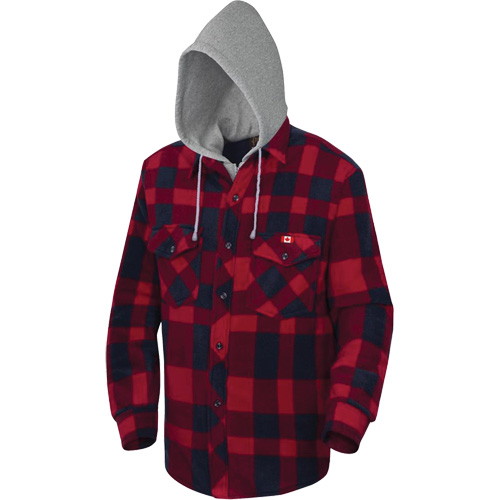 415RB Quilted Hooded Shirt, Men's, Large, Multi-Colour
