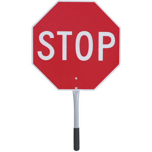 456 Traffic Stop/Slow Paddle, Corrugated Plastic