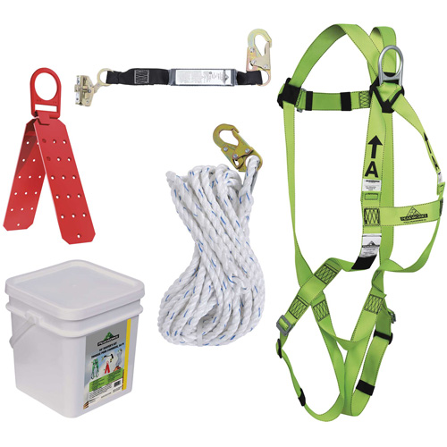 RK4-50 Compliance Fall Protection Kit, Roofer's Kit