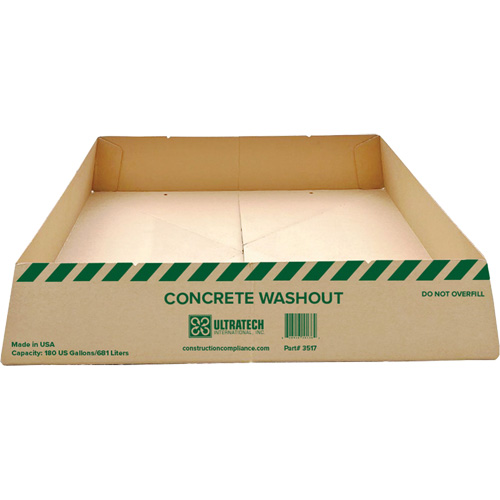Ultra-Concrete Economy Washout Berm, 180 gal. Capacity, 5' W x 5' L x 12" H