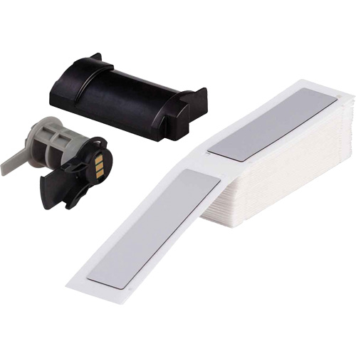 Raised Panel Labels, Polyester, 1" L x 4" H, White