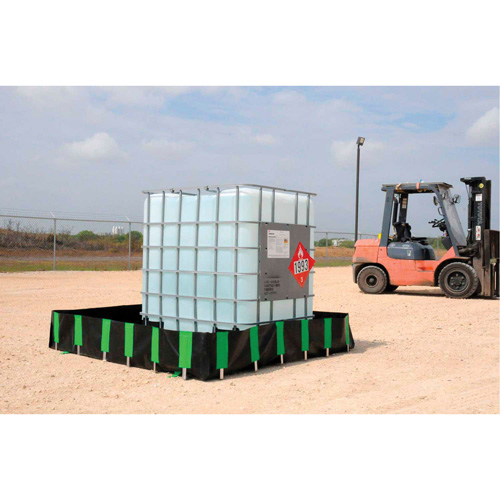 Ultra-Containment Berm®, 6' W x 6' L x 18" H, L-Bracket