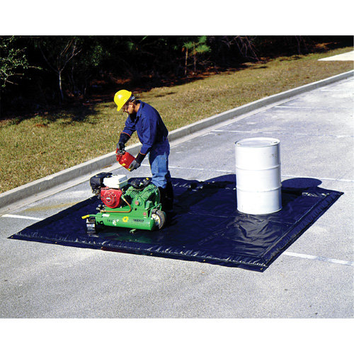 Ultra-Containment Berm®, 88 US gal. Capacity, 8' W x 10' L x 2" H, Foam Wall