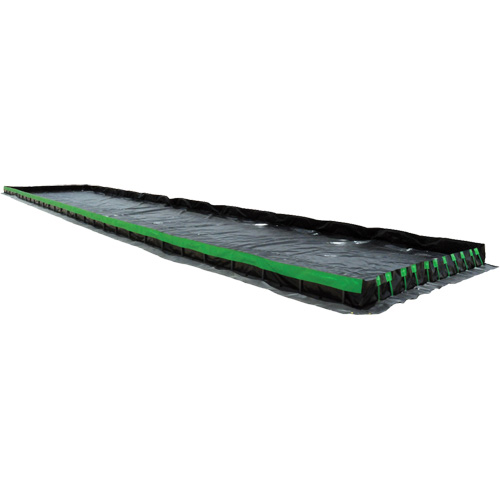 Ultimate Copolymer 2000 Ultra-Containment Berm®, 5610 US gal. Capacity, 15' W x 50' L x 12" H, Hinge Bracket