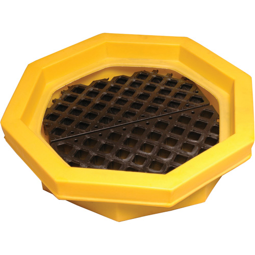 Ultra-Drum Tray® with Grating, 32" L x 32" W x 8.1" H, 21.1 US gal. Spill Capacity