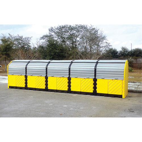 P20 Plus Ultra-Hard Top Spill Pallets® without Drain, 312" L x 79" W x 62" H, 9000 lbs. Load Capacity