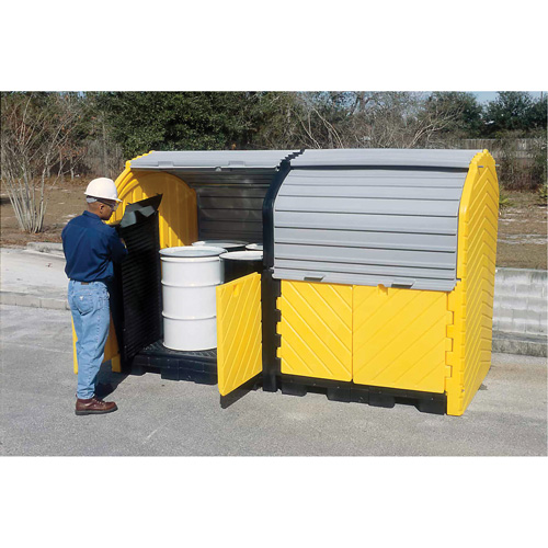 Extender Kit with Drain for Ultra-Hard Top Spill Pallets®, 64" L x 79" W x 62" H, 9000 lbs. Load Capacity