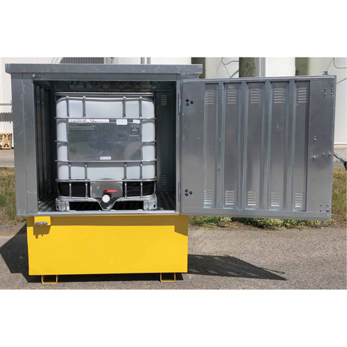 Steel Ultra-IBC Hard Top, 71.1" L x 83.1" W x 66.3" H, 5640 lbs. Load Capacity