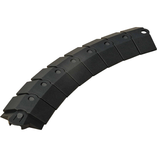 Small Ultra-Sidewinder Cable Protection System® with Endcaps, 39.5" x 3" x 0.8", 2000 lbs. (1 tons)