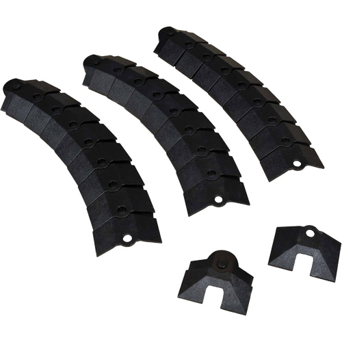 Large Ultra-Sidewinder Cable Protection System® with Endcaps, 34" x 13.6" x 2.1", 260 lbs. (0.13 tons)