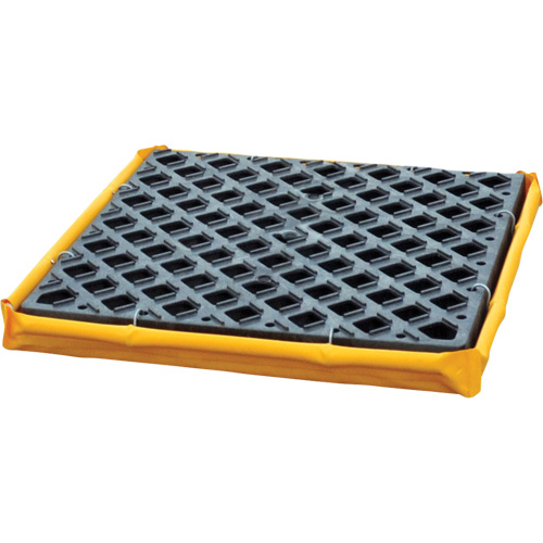 1-Drum Flexible Ultra-Spill Deck®, 5.5 US gal. Spill Capacity, 24" x 24" x 2.5"