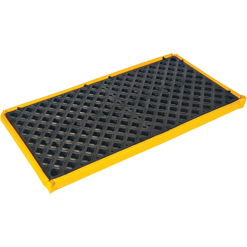 2-Drum Flexible Ultra-Spill Deck®, 11 US gal. Spill Capacity, 48" x 24" x 2.5"
