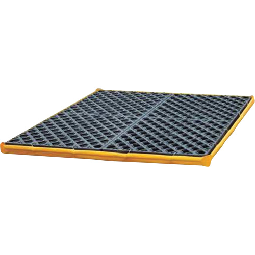 4-Drum Flexible Ultra-Spill Deck®, 22 US gal. Spill Capacity, 48" x 48" x 2.5"