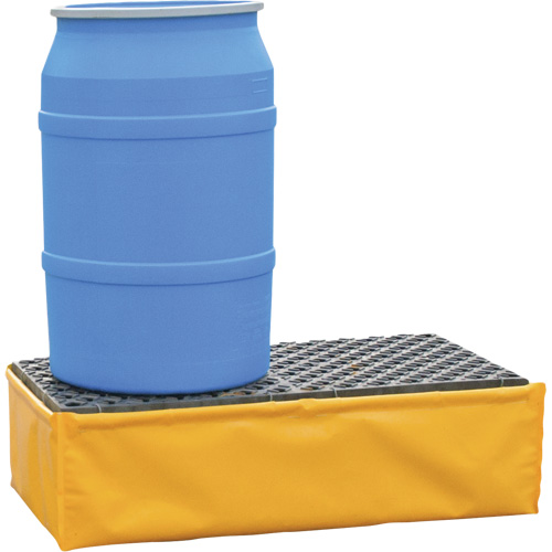 2-Drum Flexible Ultra-Spill Pallet®, 66 US gal. Spill Capacity, 48" x 24" x 14"