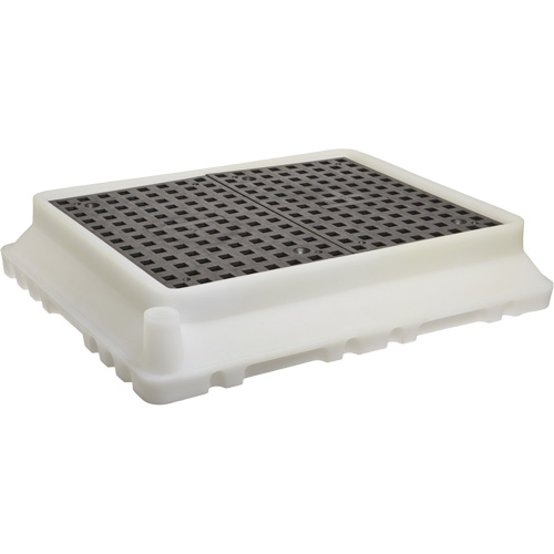 P4 Ultra-Spill Tray®, 17" L x 21" W x 4" H, 2.9 US gal. Spill Capacity