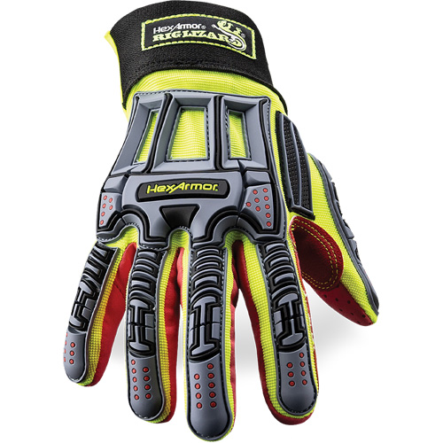 Rig Lizard® 2028X Cut-Resistant Gloves, 7/Small, Synthetic/HPPE Palm, Elastic/Hook & Loop Cuff