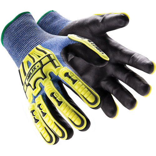 Helix® 3016 Impact Gloves, 11/2X-Large, HPPE Palm, Elastic/Knit Wrist Cuff