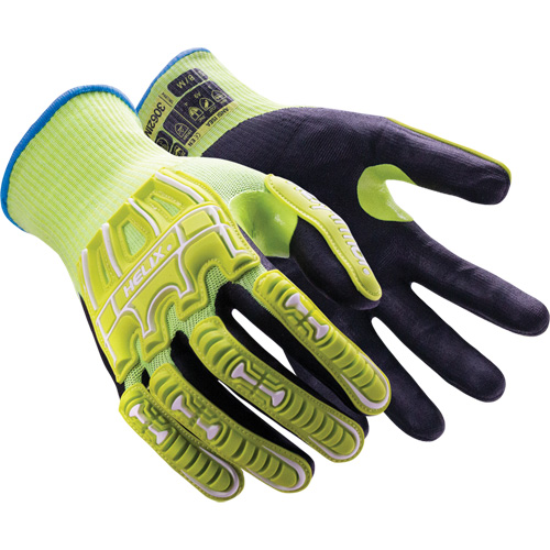 Helix® 3062IMP Impact Gloves, 6/X-Small, Foam Nitrile Palm, Elastic/Knit Wrist Cuff